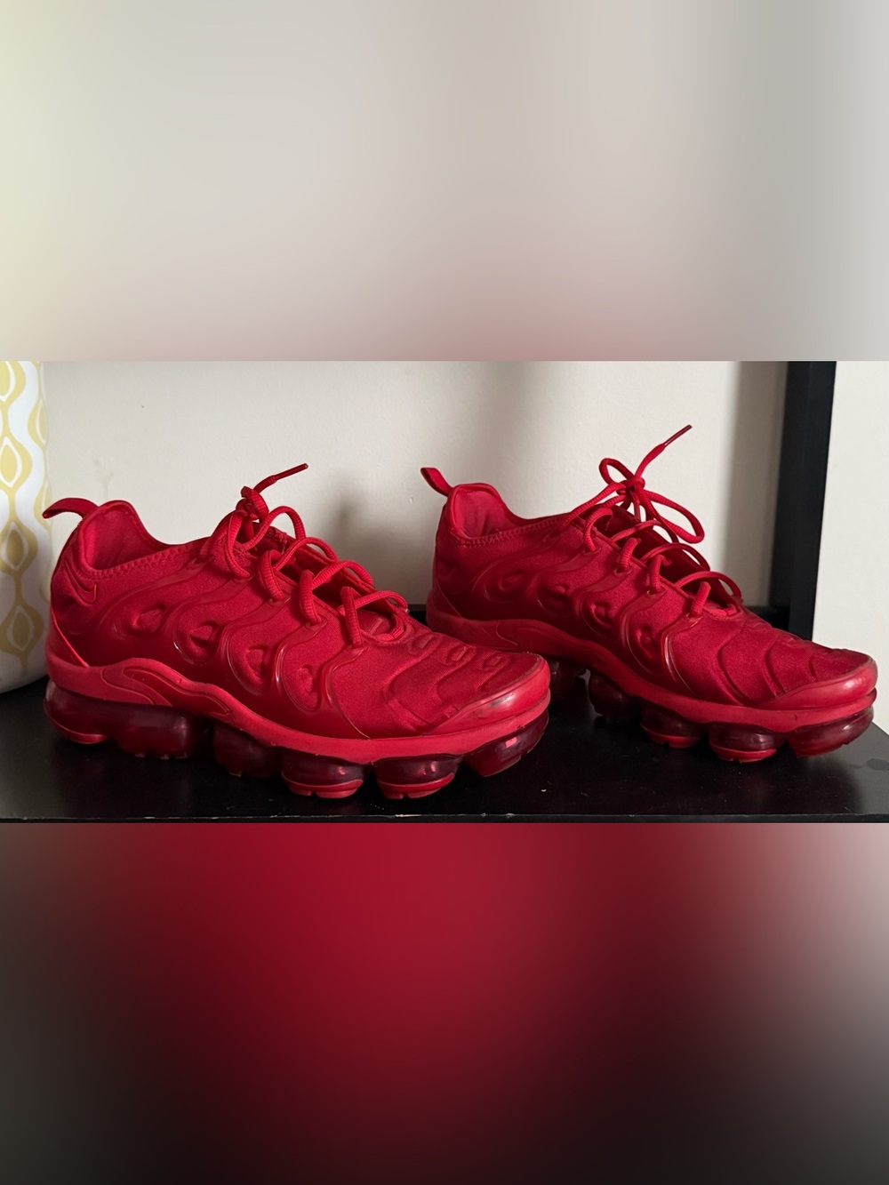 Nike Red Men's/Unisex VaporMax Style All-Red Sneakers